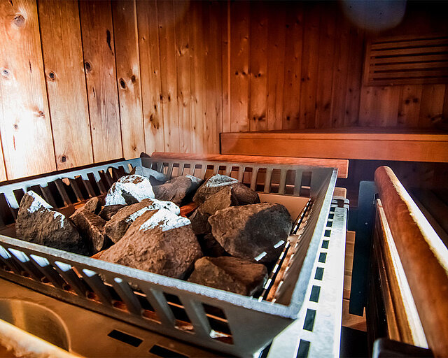 [Translate to English:] Bild der Sauna