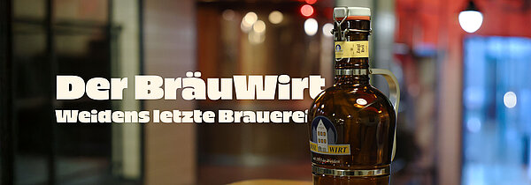Banner zum BräuWirt mit einer 2-Liter Flasche Banner zum BräuWirt mit einer 2-Liter Flasche