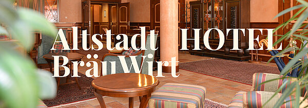 Hotel lobby with classic interior design.
